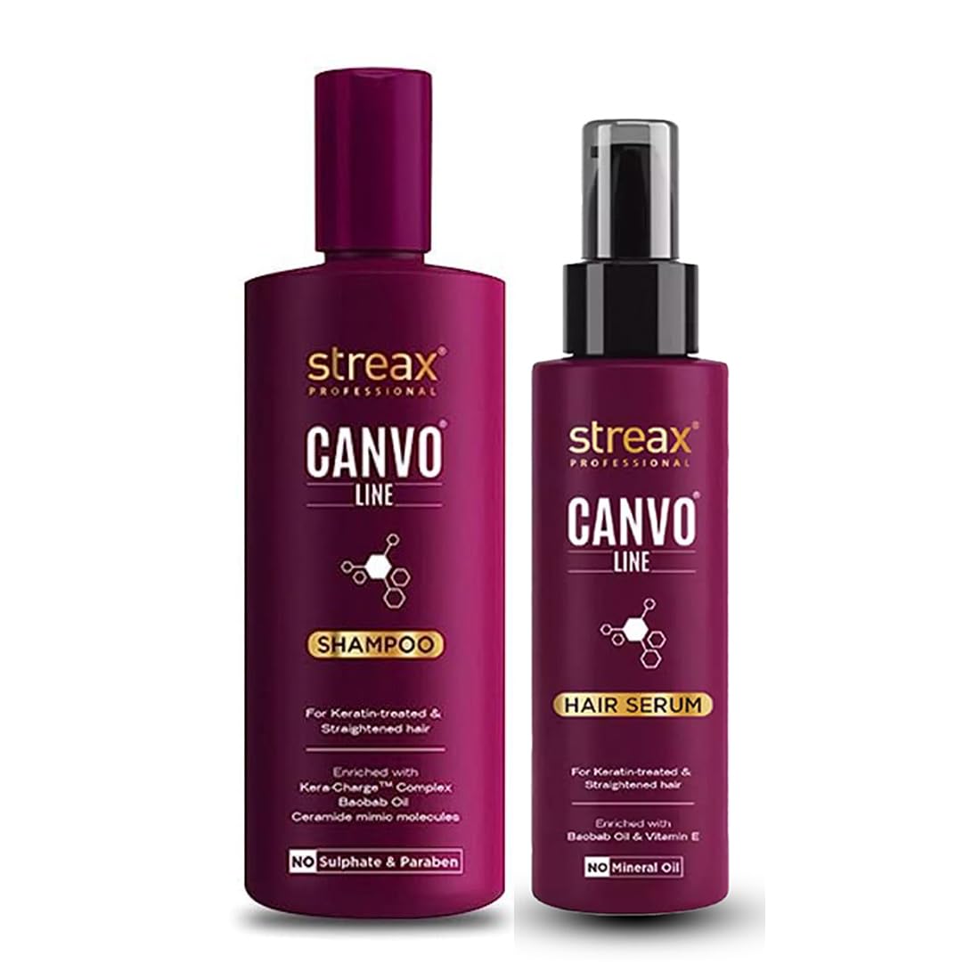 STREAX Professional Canvo Line Shampoo (250ML) with Serum (100ML) (2 Items in the set)