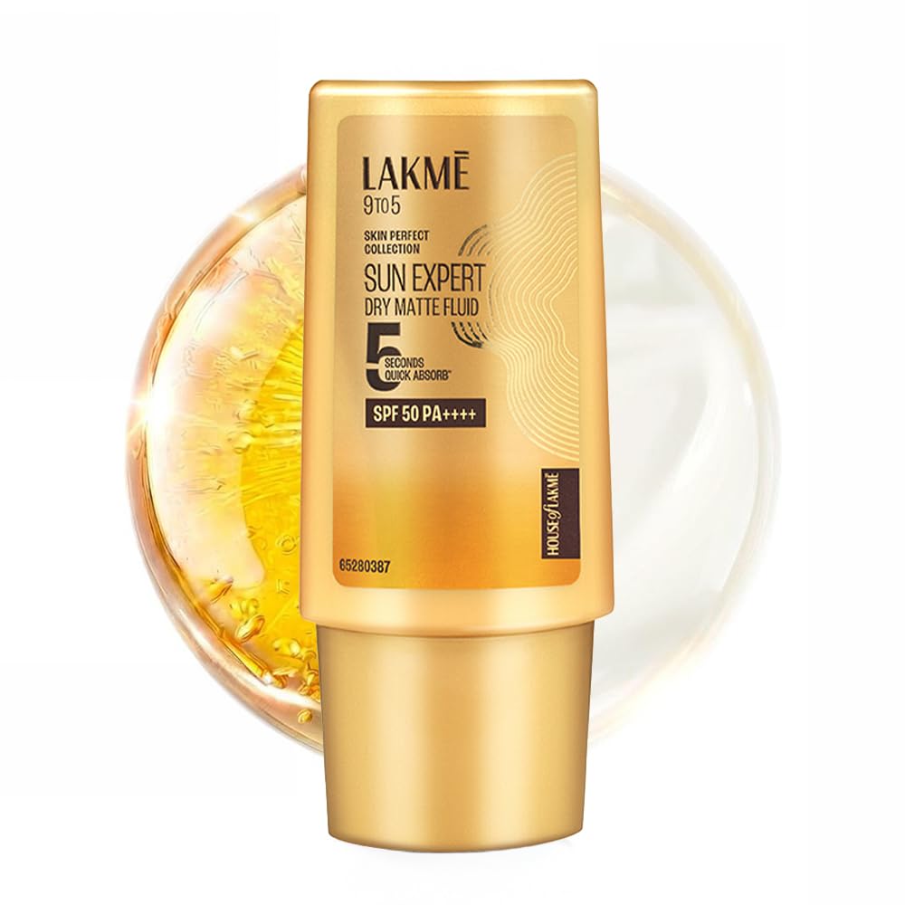Lakme Fluid SPF 50 PA++++ In-Vivo tested Sunscreen With 1% Niacinamide & Ceramide,all skin type 30ml