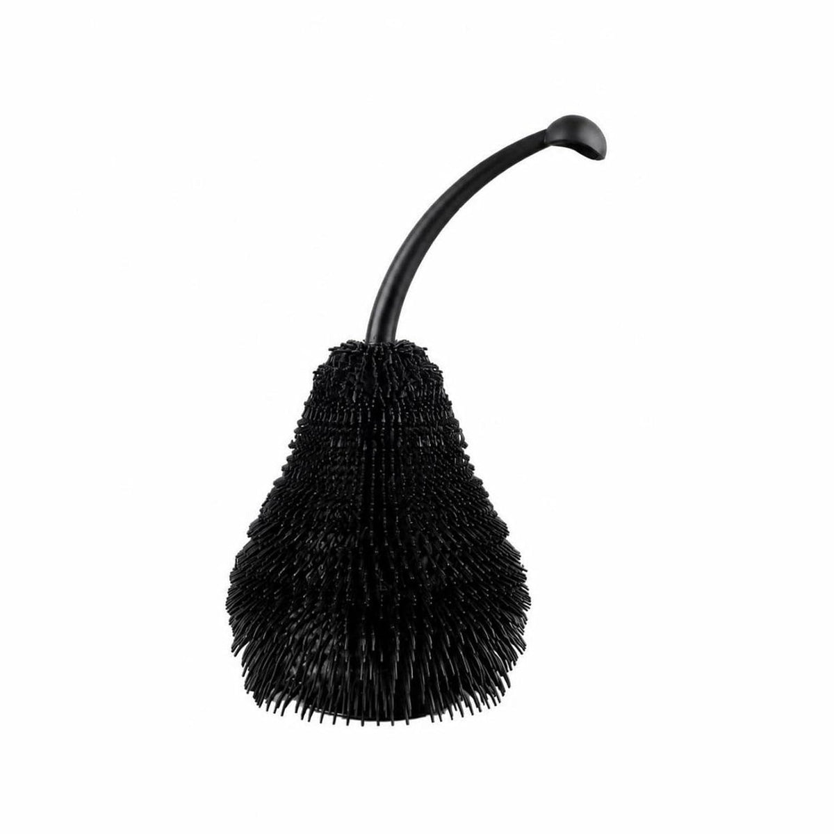 CALANDIS Textured Resin Pear Decor | Modern Minimalist Design, Pear Decoration, for Living Room Tall Black