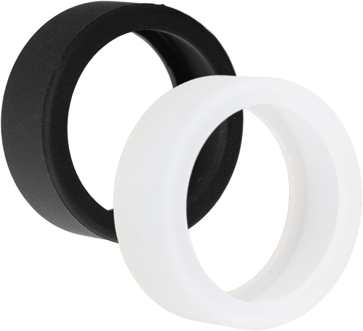 OJOS Silicone Ring Cover Compatible with Oura Ring Gen 3/ Gabit Ring, Round Ring Case Elastic Ring Protection Smart Ring Protector Sleeve Accessories (White, Sm