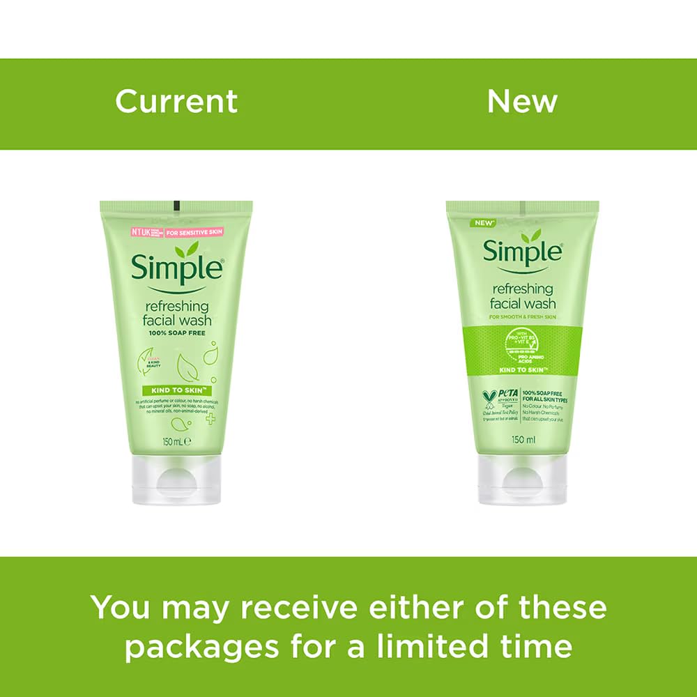 Simple Refreshing Facial Wash Gel, 5 Ounce