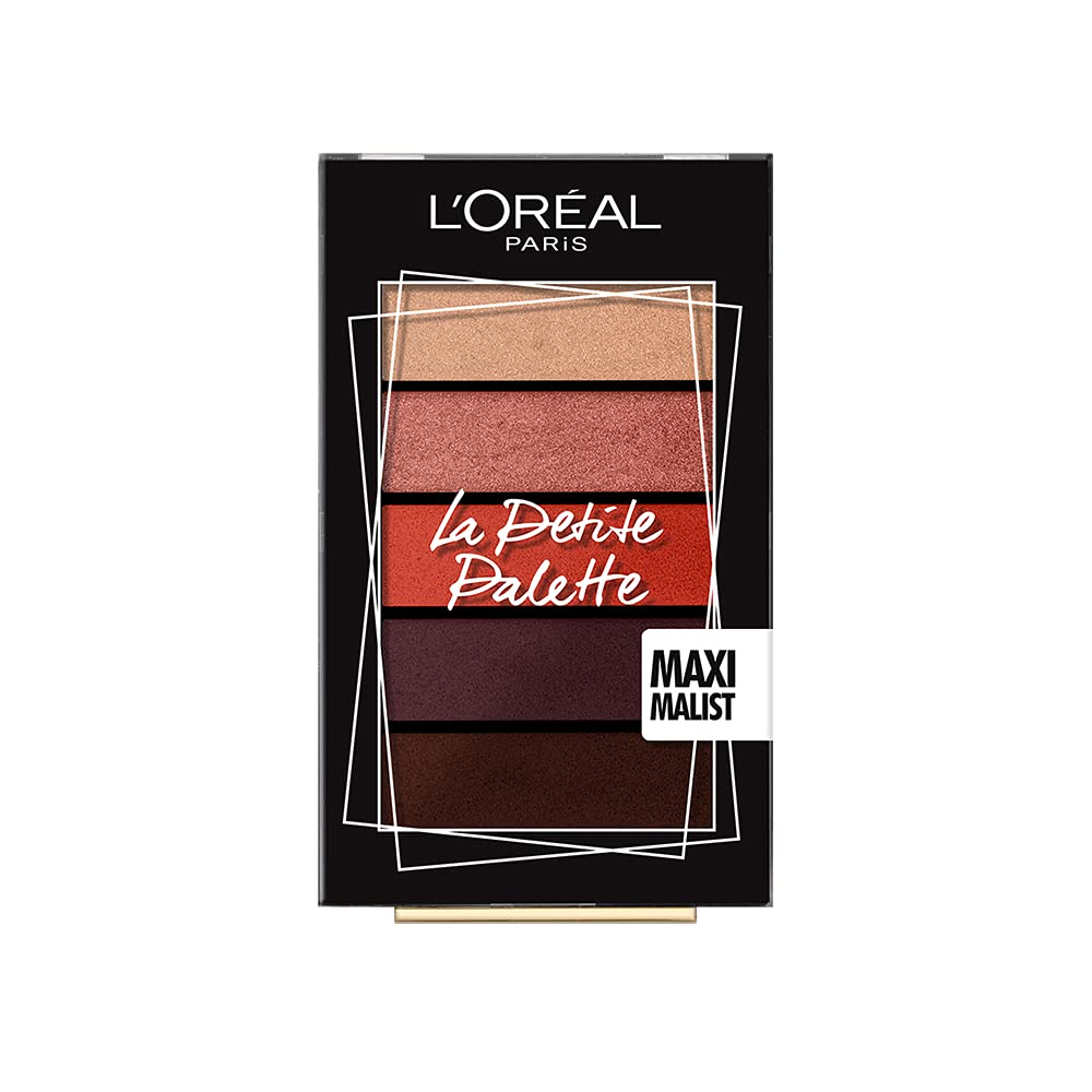 L'Oréal Paris Eyeshadow Palette, Mini-Sized, High Pigmentation, Highly Blendable Shades, La Petite, Maximalist