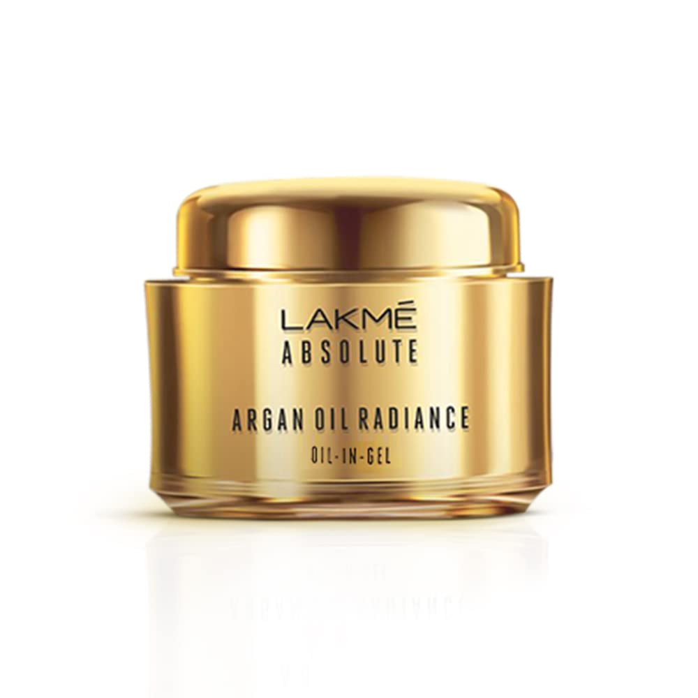 Lakme Absolute Argan Oil Radiance Oil-In Gel with Antioxidants, Argan Oil, Superior Nourishment, 50G 50 g (Pack of 1)