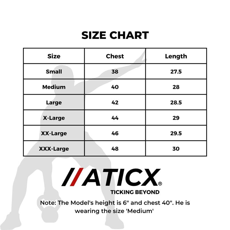 ATICX Polyester Full Sleeve Compression High Turtle Neck Sports Jersey T Shirt for Men - Quick Dry Fit Gym Workout Top for Running, Swimming, Training, Cycling,