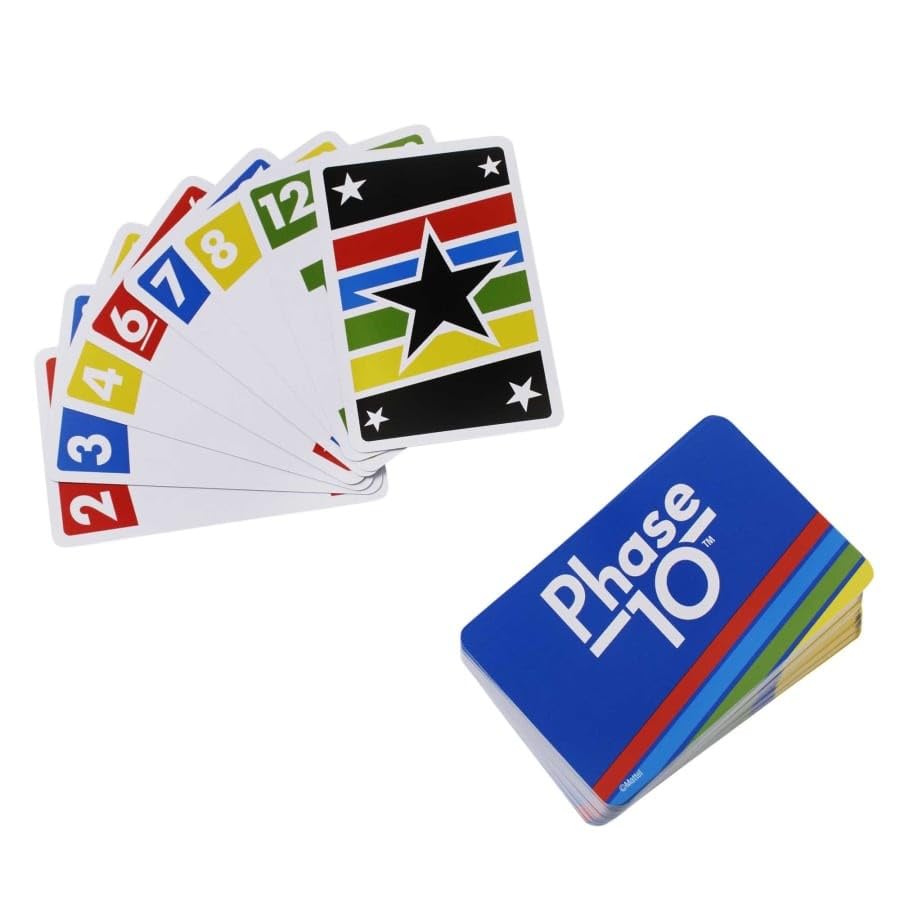 Mattel Phase 10 Card Game for Kid (Multicolour)|Pack of 2 Free Size (Pack of 2) Phase 10 Card Game