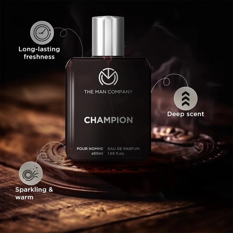 The Man Company Champion Perfume & Deo Combo for Men - Set of 2 | Premium Long-Lasting Fragrance for Him | Valentine gift Set for Boyfriend, Husband