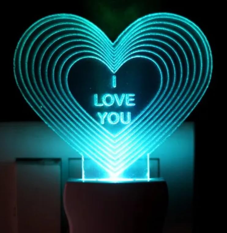 LED Crystal Lovely Night Lamp Light Bulb