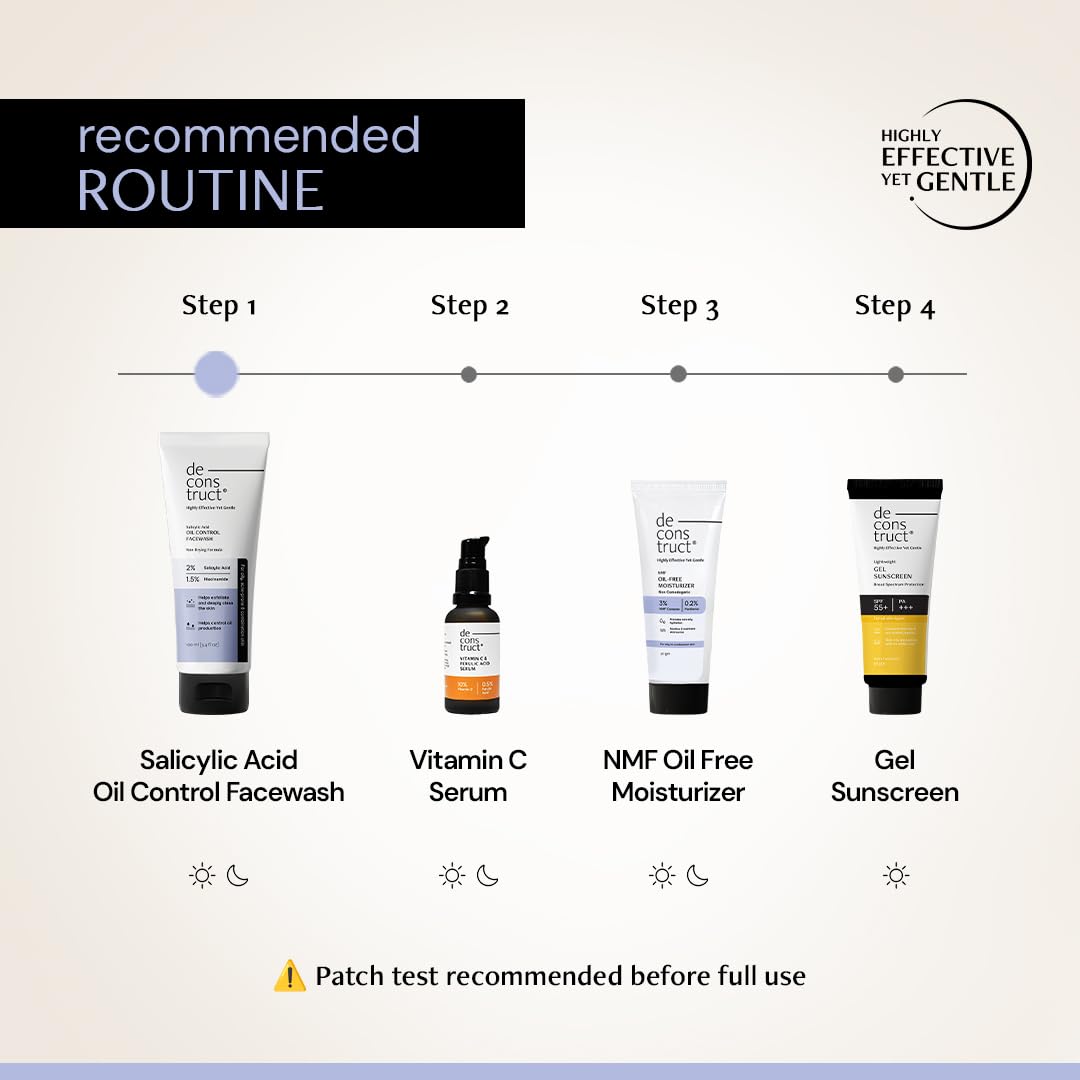 Deconstruct Clear & Even Combo: Oil Control Face Wash & Clearing Serum