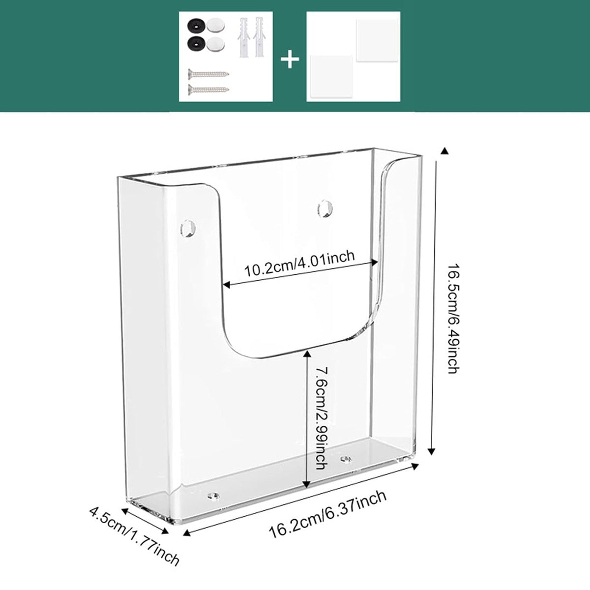 CALANDIS Acrylic Brochure Holder Flyer Display Stand for Documents Booklets Pamphlets A5