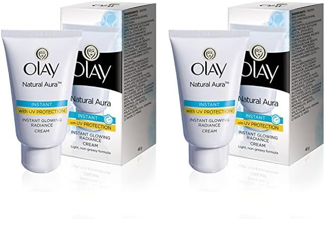 Olay Cream Natural Aura Vitamin B3, Pro B5, E With Uv Protection,40 Gm 1 count (Pack of 1)