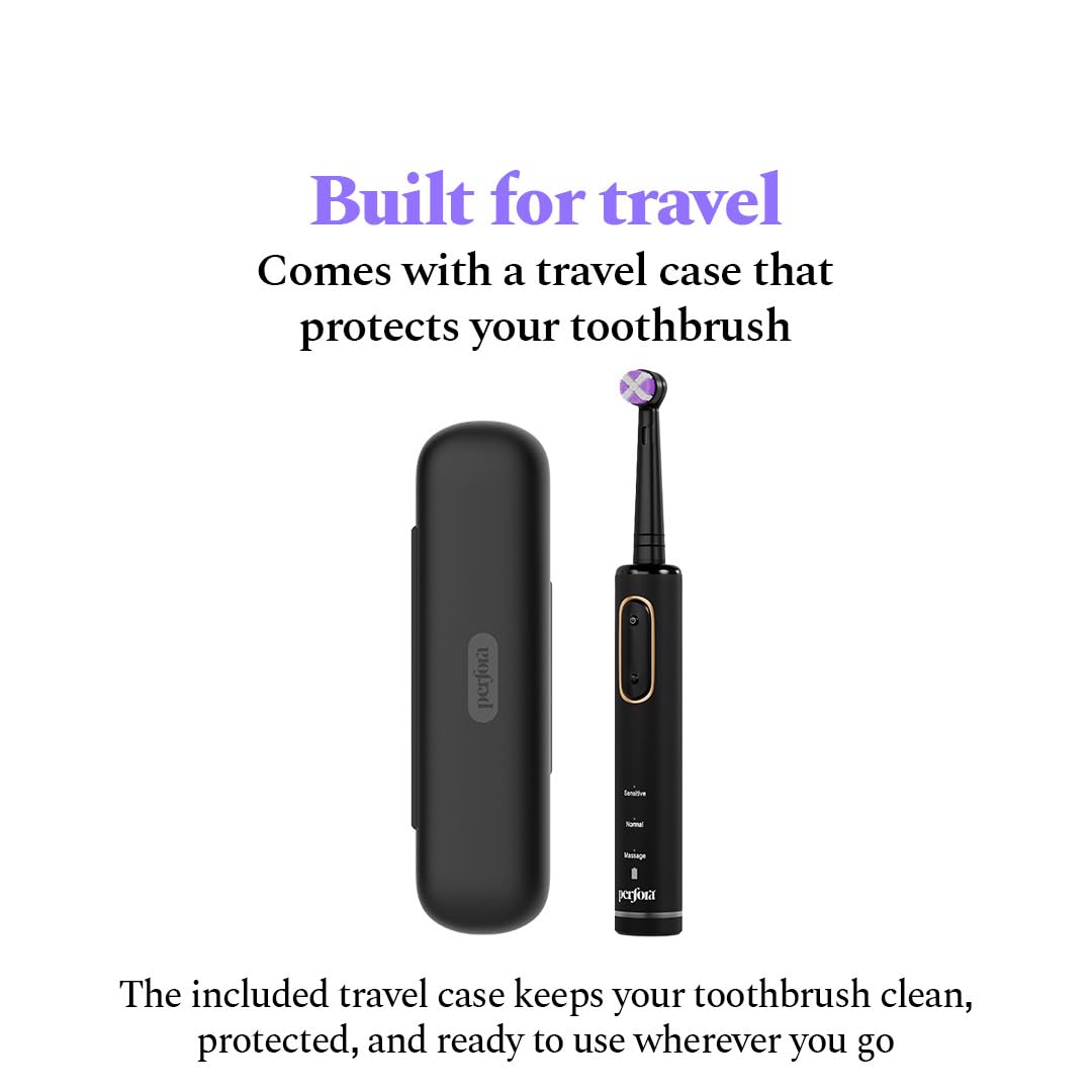 Pressure Sensor Electronic Smart Oscillating Toothbrush | Rechargeable Electric Toothbrush for Adults, 3 Modes, 2-Min Auto Timer, 21-Day Battery, IPX7 Waterproo