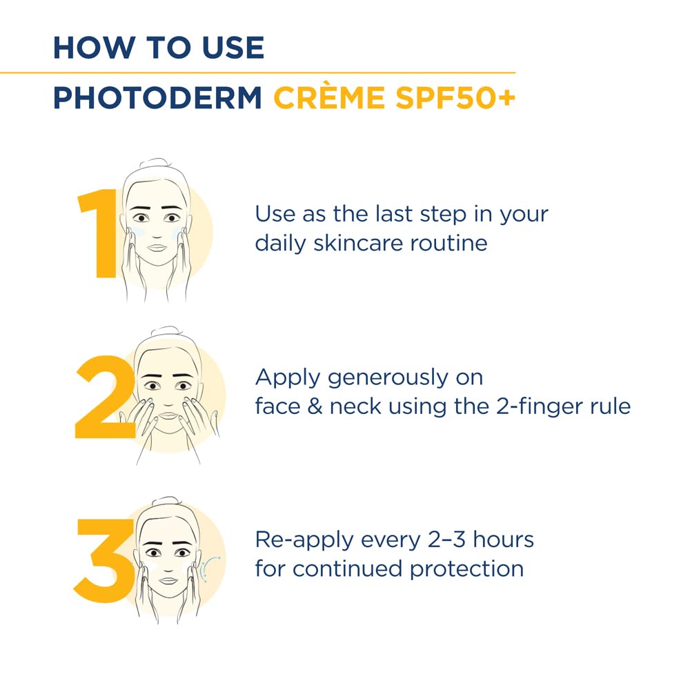 Bioderma Photoderm Crème Claire SPF 50+ PA++++ Tinted Sunscreen with 8H Hydration | In Vivo Tested