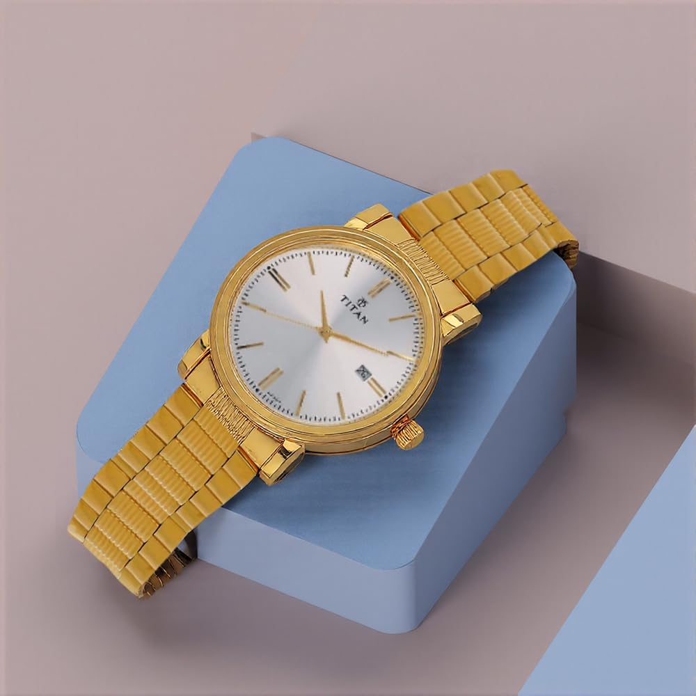 Titan Analog OffWhite Dial Men's Watch NM1712YM02 / NL1712YM02 Off white dial + Multicolor