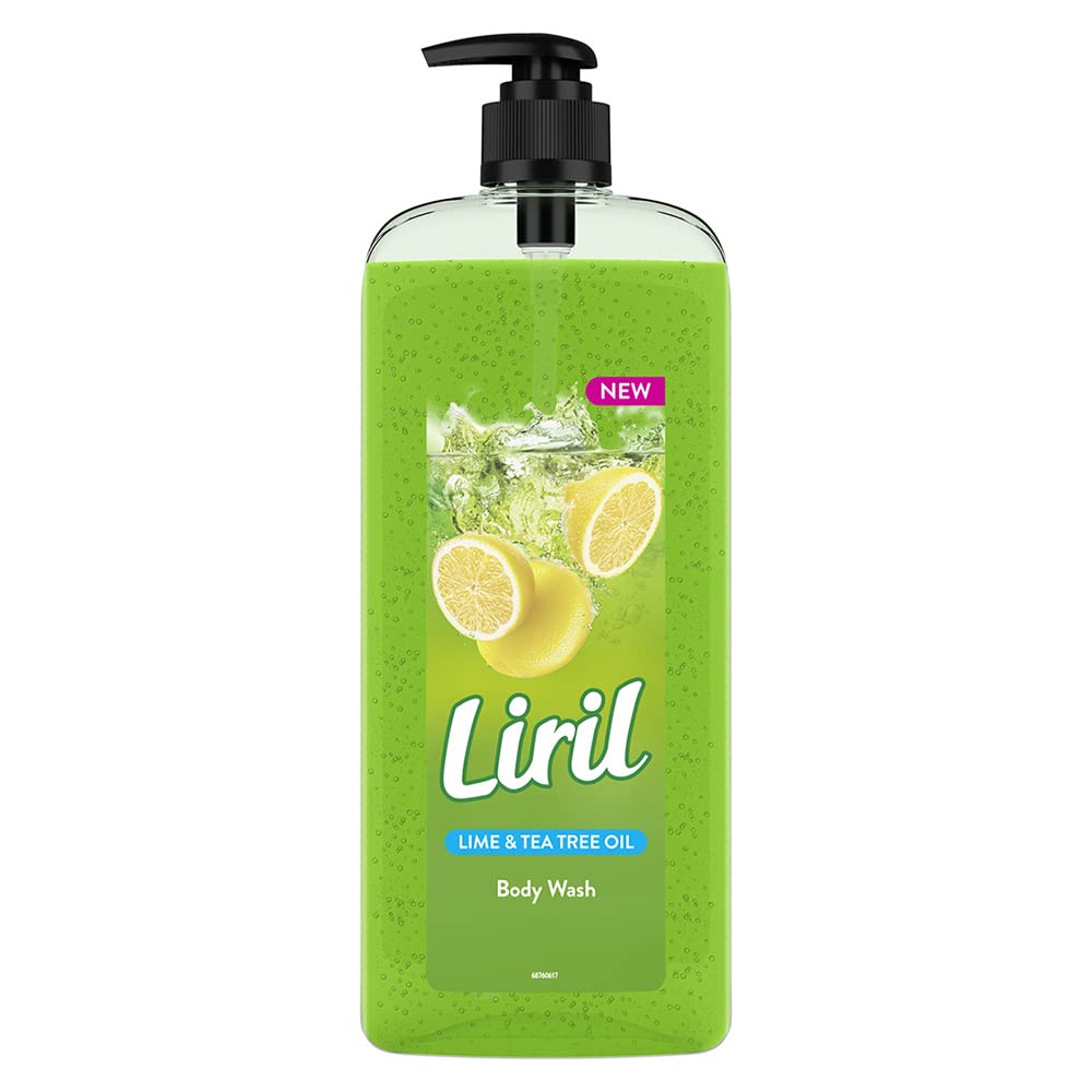Liril Lemon and Tea Tree Oil Body Wash SuperSaver XL Pump Bottle with Long Lasting Fragrance|| Glycerine|| Paraben Free|| Extra Foam|| 750 ml 750 ml (Pack of 1)