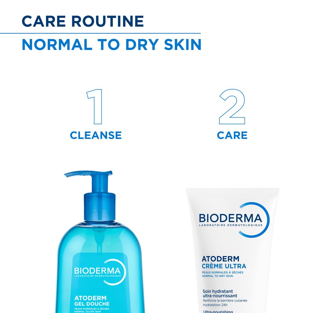 Bioderma Atoderm Creme Ultra-Nourishing - Moisturizer For Normal To Sensitive Dry Skin, 200ml