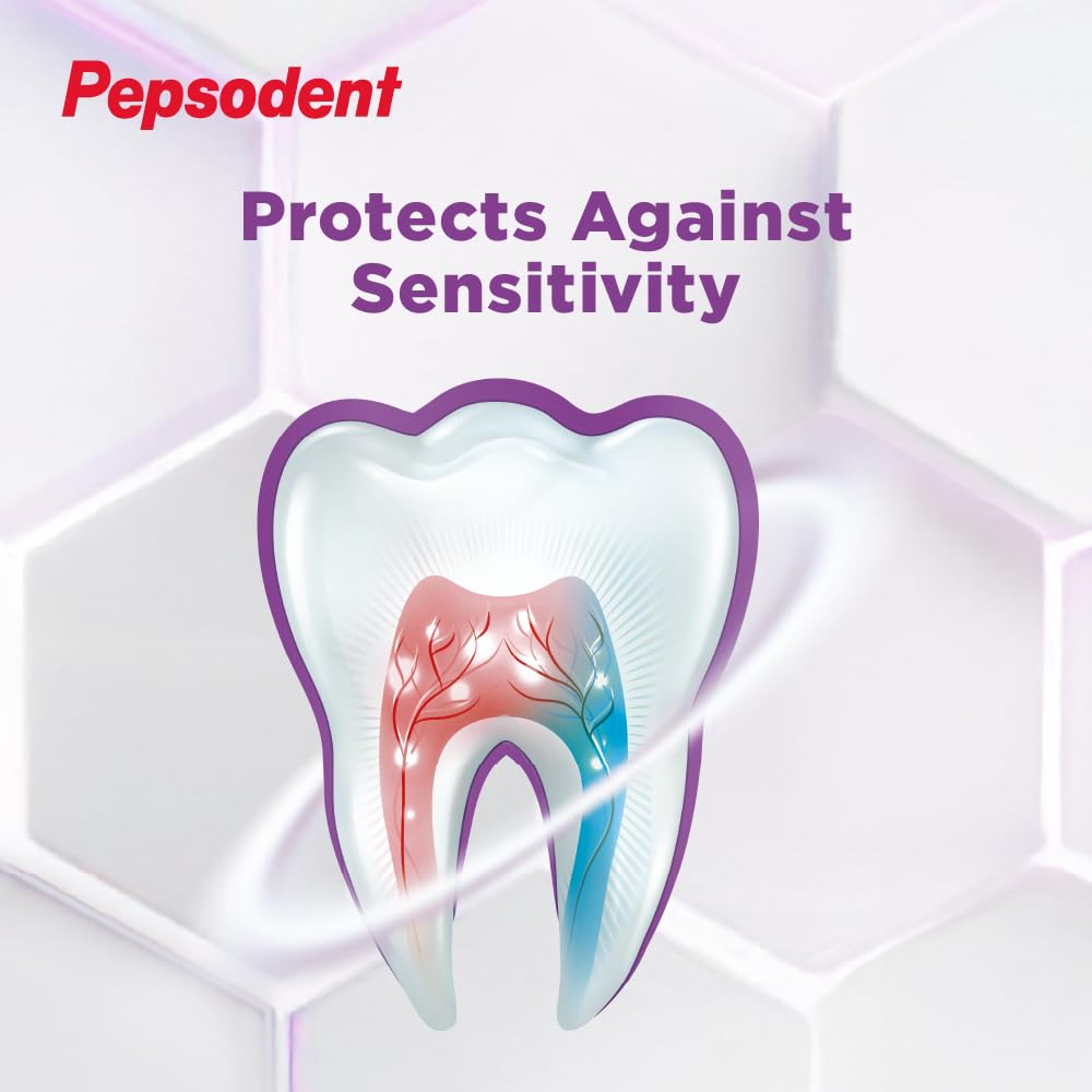 PEPSODENT SENSITIVE Care Toothpaste, Multipack, specially formulated with 5% Potassium Nitrate, Starts Acting in 30s,100% Vegetarian, Protects against Sensitivi