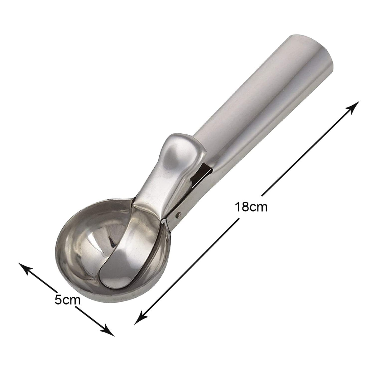 Sakoraware Multipurpose Ice Cream Scoop, Spring Handle Premium Stainless Steel Scooper for Icecream, Muffins Melon Cookie Dough Cutter, Dessert Serving Kitchen
