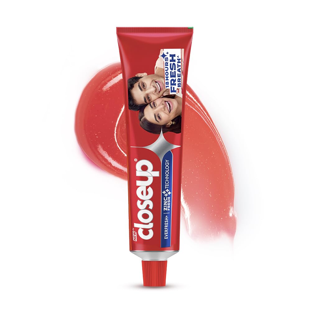 Close Up Toothpaste | Long lasting 18 Hours Of Fresh Breath & White Teeth - 300g (Pack of 2) 150 g (Pack of 2)