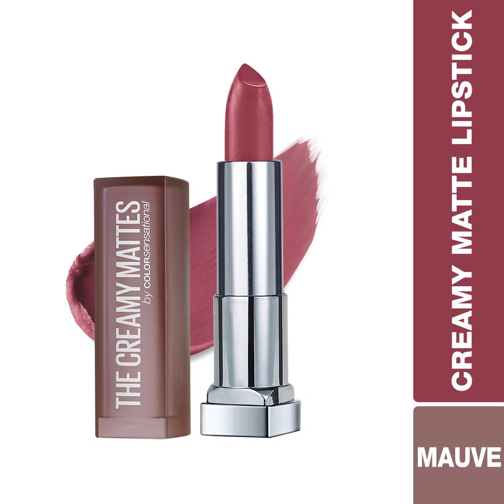 Maybelline New York Color Sensational Creamy Matte Lipstick, 691 Rich Ruby, 3.9g And Maybelline New York Color Sensational Creamy Matte Lipstick, 660 Touch of S