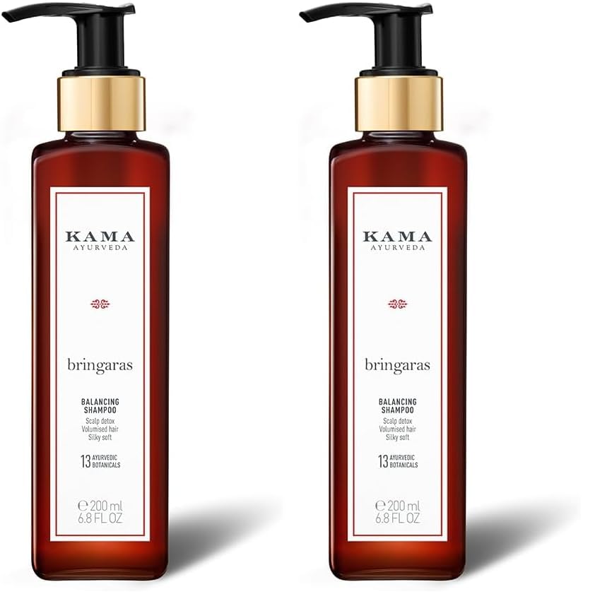 BRINGARAS INVIGORATING SHAMPOO 200 ML For Nourished & Repaired Hair (Pack of 2)