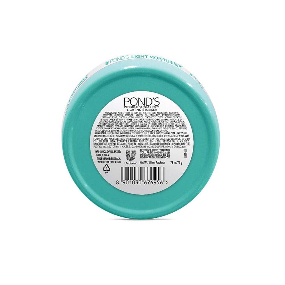 Pond's Face Cream, Light Moisturiser, 75ml 75 ml (Pack of 1)