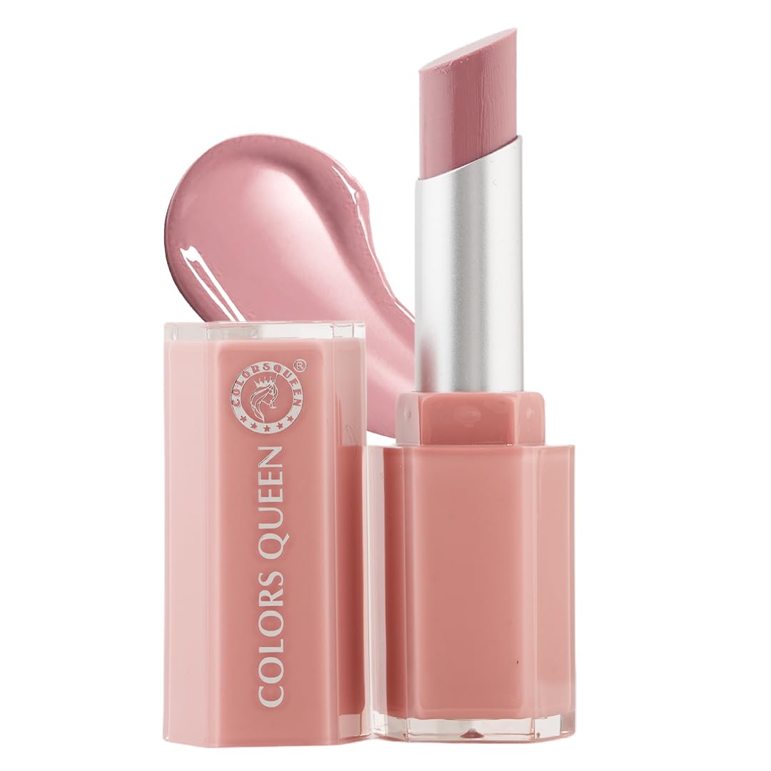 Colors Queen Gloss Stick | Lightweight & Non-Sticky Lip Gloss | Smooth 8 Hrs Hydrating Formula | High Shine Lipstick for Women Enriched with Shea Butter, Vitamin E & Squalane (07 - Blazd Donut, 3.6g)