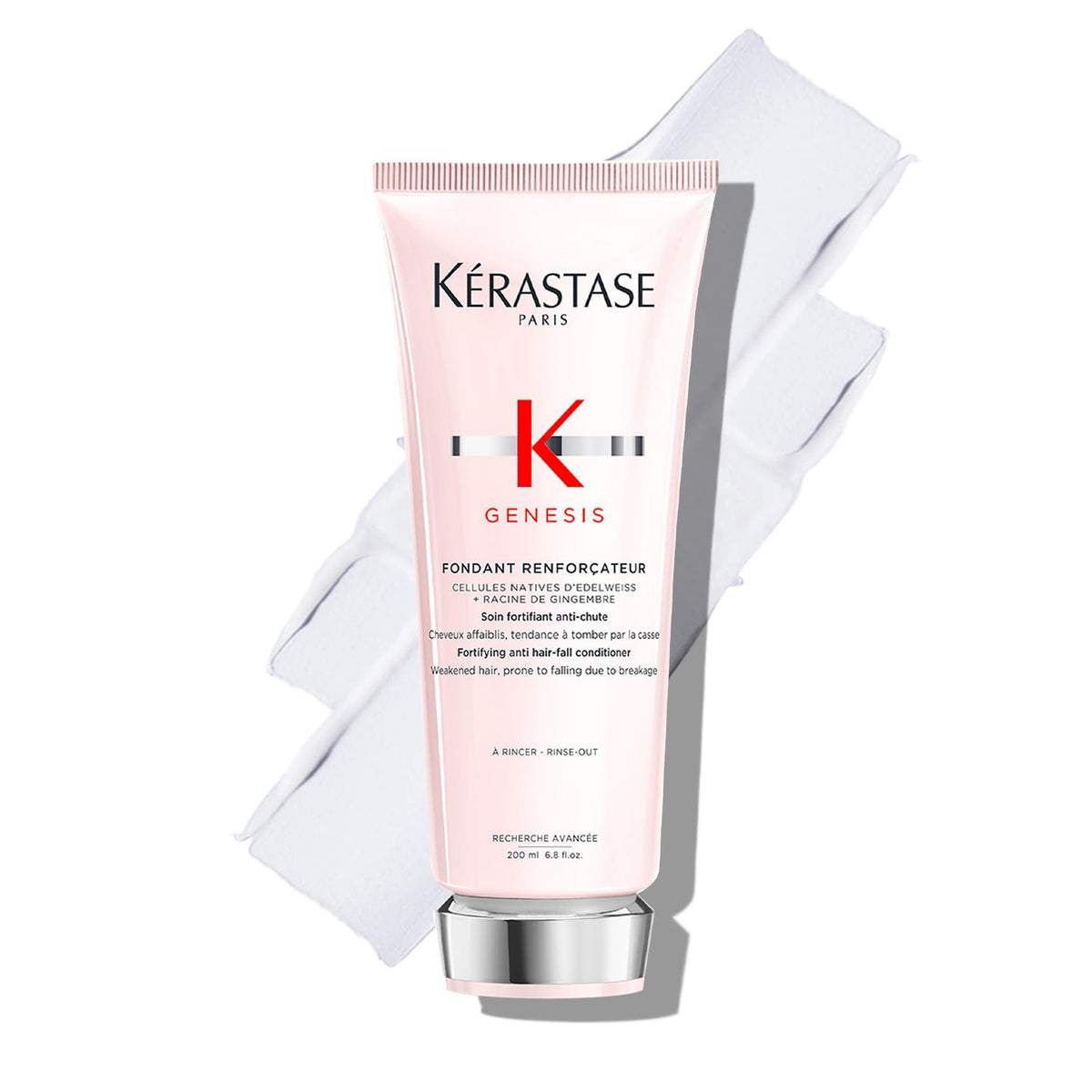 Kérastase Genesis Hair Fall Conditioner 200ml | Anti-Hair Fall Conditioner Suitable for All Hair Types | Infused with Ginger Root and Edelweiss Native Cells 200