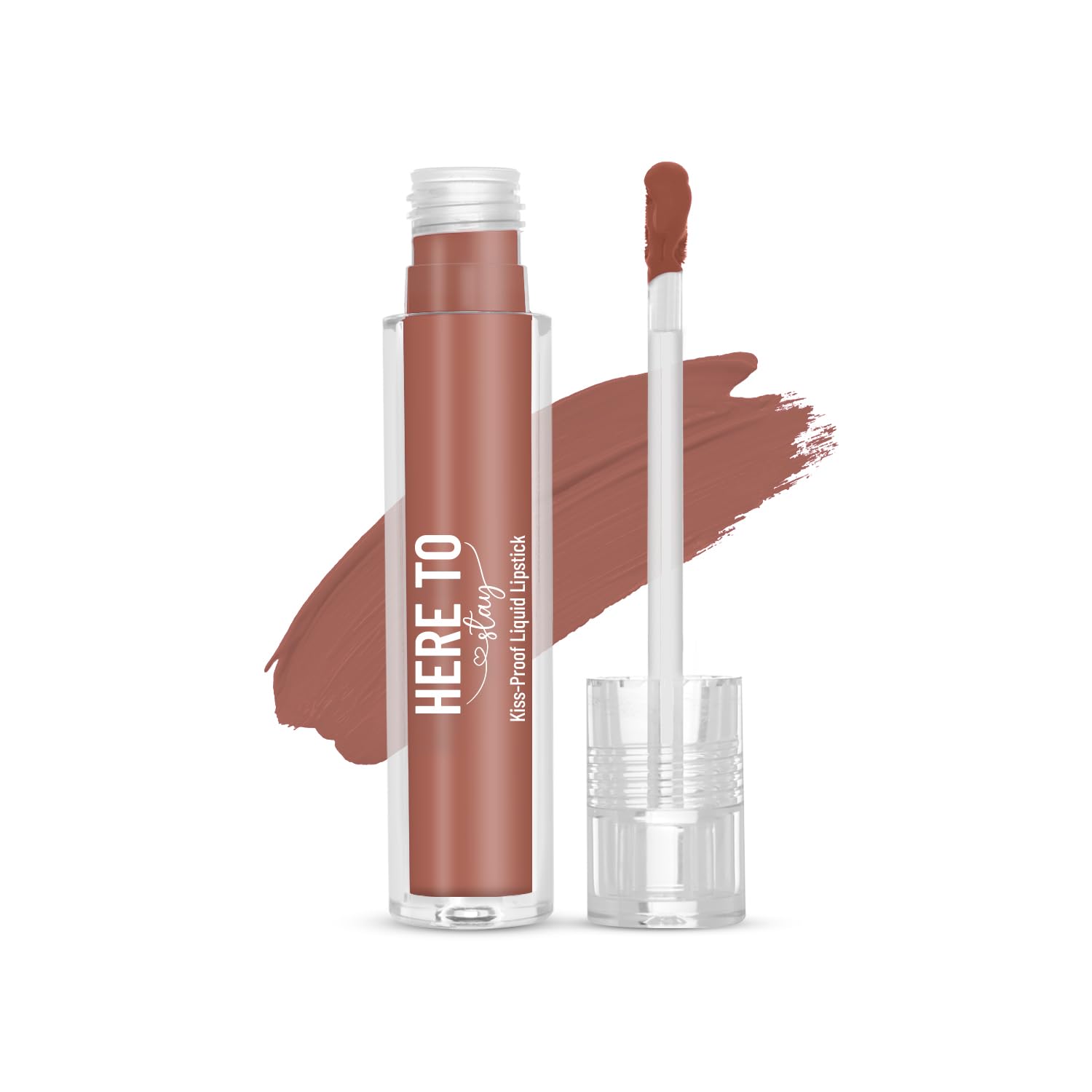 Swiss Beauty Select Here To Stay Liquid Matte Lipstick with Kiss-Proof Formula | Infused with Vitamin E | Non-Transfer, Smudgeproof | 12-18 Hrs Stay | Shade - Bare Nude, 3ml |