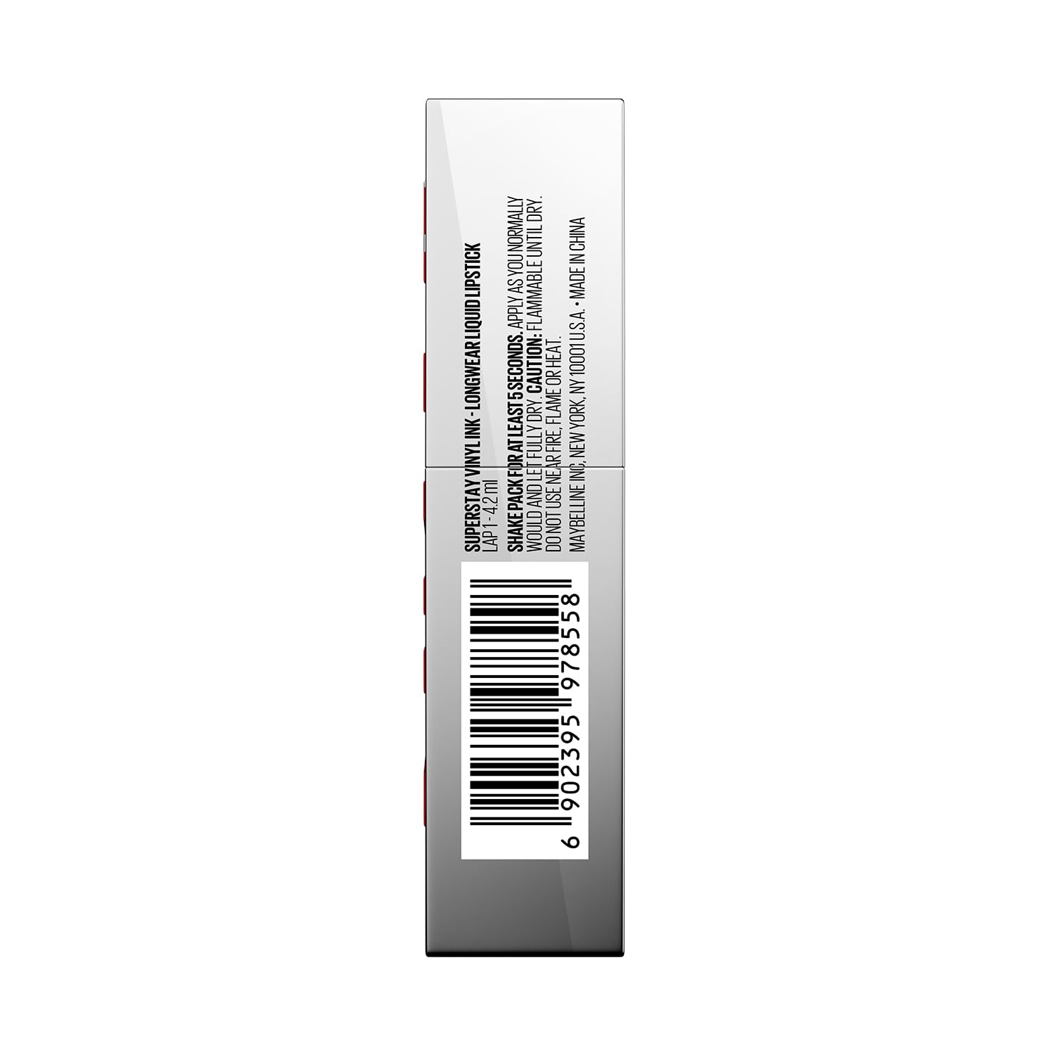 Maybelline Super Stay Vinyl Ink High Shine Racing Liquid Lipstick | 16HR Transferproof | Helmet-proof, wind-proof, sweat-proof - Lap 1, 4.2ml