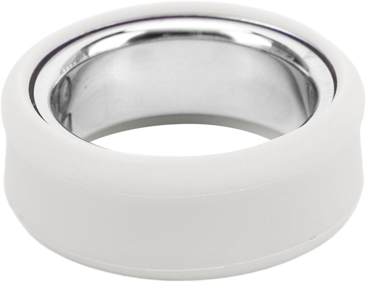 OJOS Silicone Ring Cover Compatible with Oura Ring Gen 3/ Gabit Ring, Round Ring Case Elastic Ring Protection Smart Ring Protector Sleeve Accessories (Gray, Sma