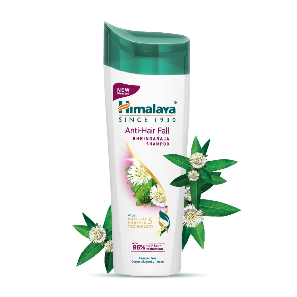 Himalaya Anti-Hair Fall Bhringaraja Shampoo, Reduces Hair Fall, Makes Hair Healthy, With Bhringaraja & Palasha,for men and women, 340ml Anti Hair Fall Shampoo 3