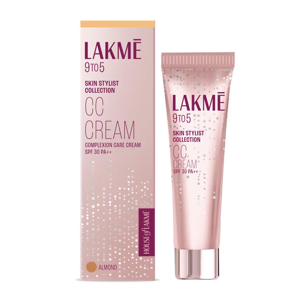 LAKMÉ 9 To 5 Complexion Care Cream, Medium, Radiant, Natural, Luminous, Dry| Bronze 9 G & LAKMÉ Blush & Glow Strawberry Sheet Mask, 25 Ml
