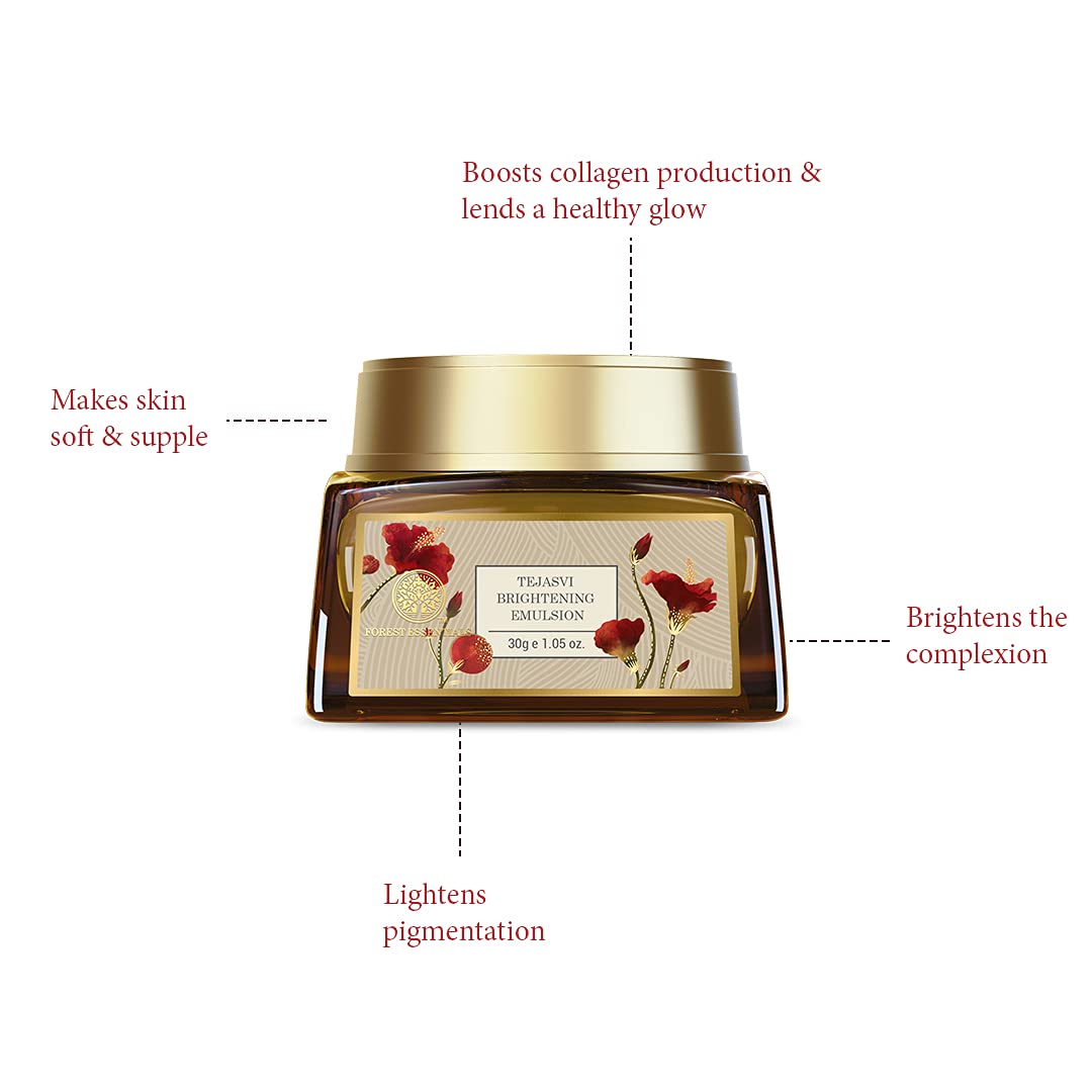 Forest Essentials Deeply Nourishing Brightening Ghee Cream | Ayurvedic Massage Cream with Pure Ghee | Improves Texture, Radiance & Firmness | For All Skin Types