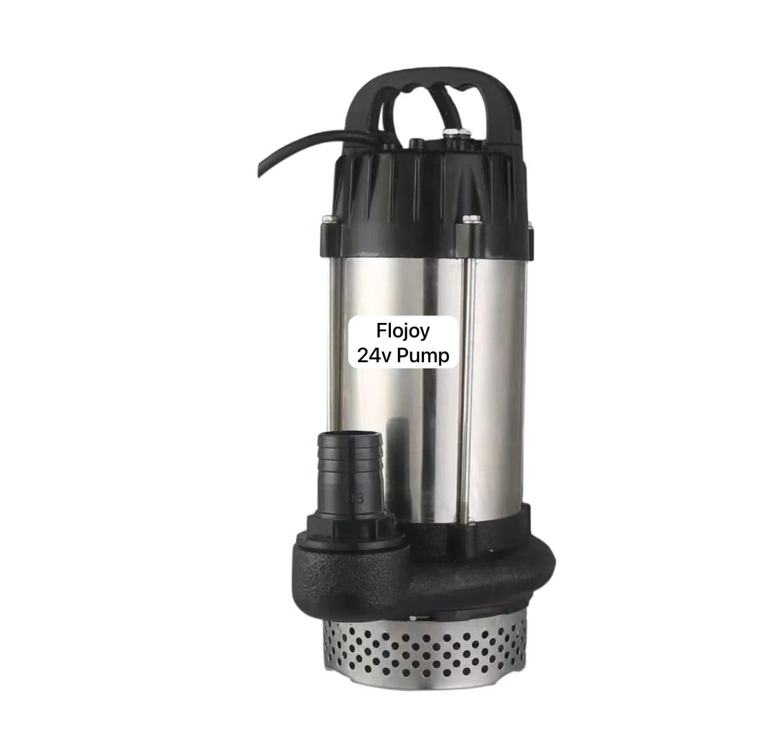 Asian Pumps & Machineries 24V BLDC Submersible Water Pump Solar Or Battery Operated For River, Lake, Openwell, Aqua Farming,Pond Head 30-35Ft Flow 6000-8000 Lhr