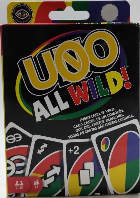 U0O All Wild! Card Game, 110 Cards, for 2-10 Players