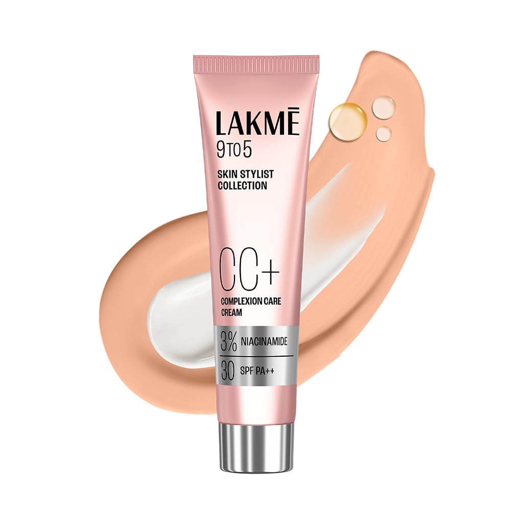 Lakme 9 to 5 CC Cream Beige with 3% Niacinamide Complex SPF 30 PA++| 9g