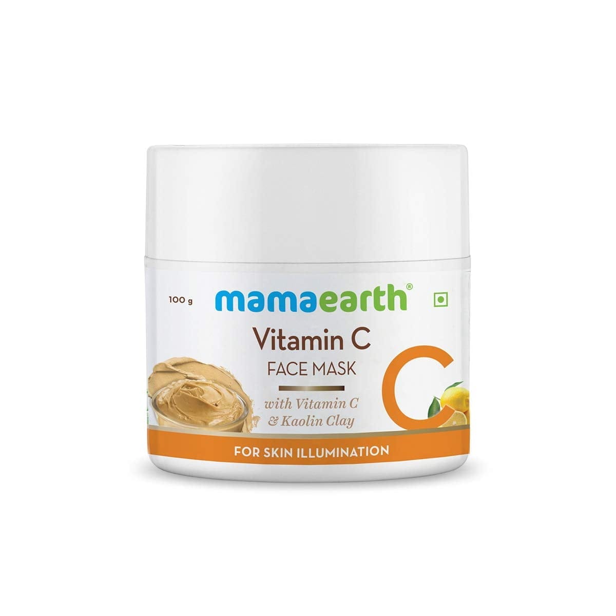 Mamaearth - Vitamin C Face Mask With Vitamin C & Kaolin Clay for Skin Illumination - 100g