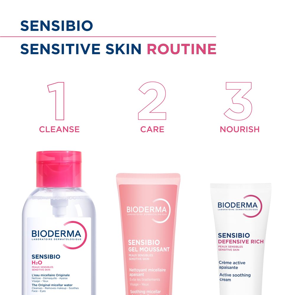 Bioderma Sensibio Defensive Rich Active Anti-Pollution Cream - Hydration/Moisturisation 12h Nutrition, 40ml