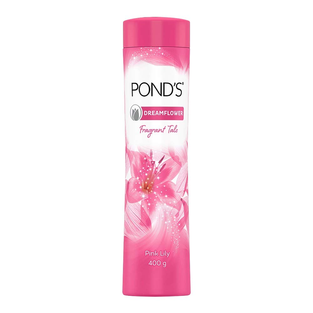 POND'S Dreamflower Fragrant Talcum Powder, Pink Lily, 400 g And Lakme Peach Milk SPF 24 PA Sunscreen Moisturiser, 120 ml