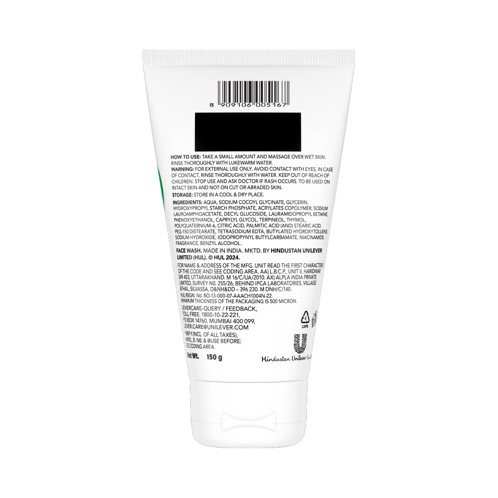 Novology Acne Clearing Foaming Cleanser, 0.35% Thymol & Terpineol, Facewash for Pimples,Whiteheads, Blackheads, Sensitive Skin, Fragrance Free, Non Irritating,