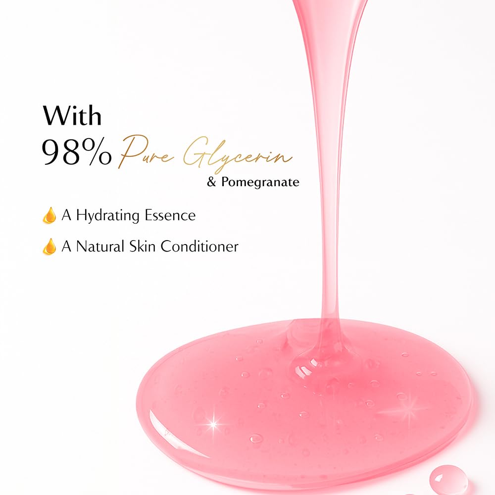 Pears 98% Pure Glycerin Revitalized Glow Body Wash with Pomegranate and 0% Parabens & Soap for a Revitalized Glow, 250ml
