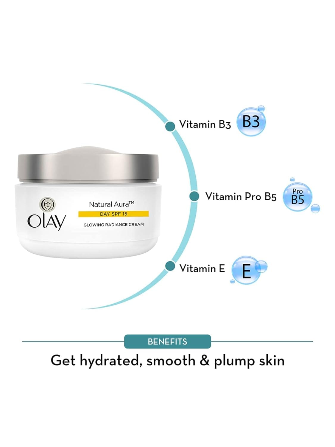 Olay - Natural Aura Spf 15 Glow Radiance Cream (50g)