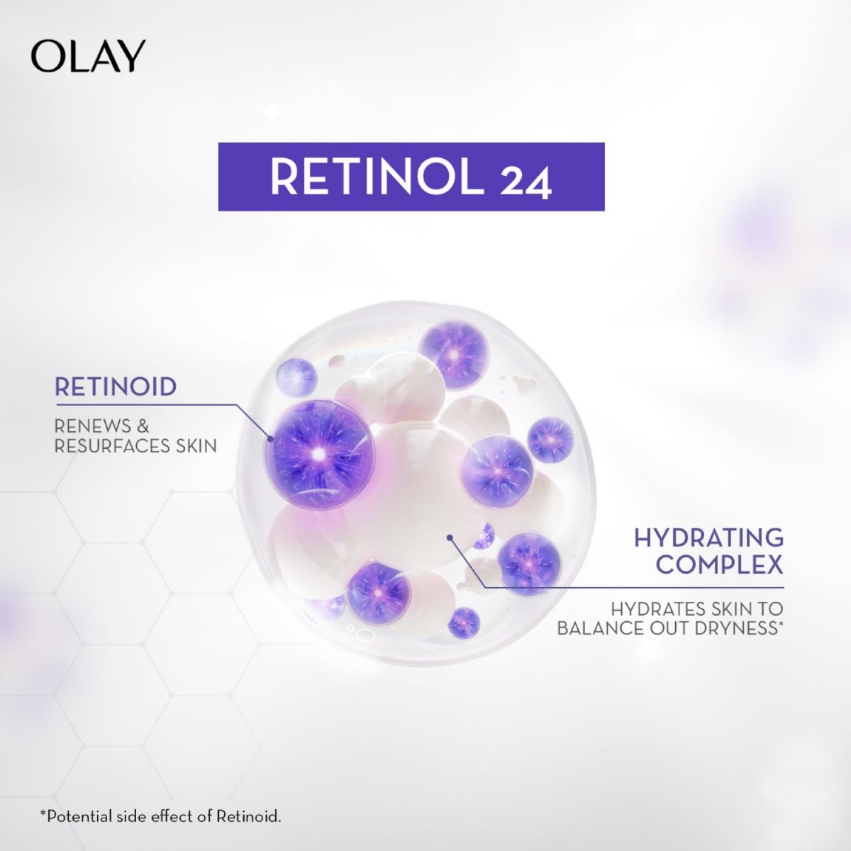 Olay Regenerist Retinol 24 Night Serum l Renews and Resurfaces Skin Overnight l No Redness or Irritation | Fragrance Free l Normal, Oily, Dry and Combination Sk