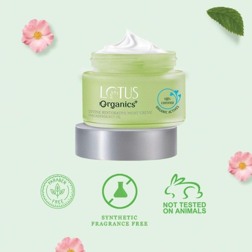 Lotus Organics+ Divine Nutritive Cream 50g + Night Cream_50g (Set of 2)