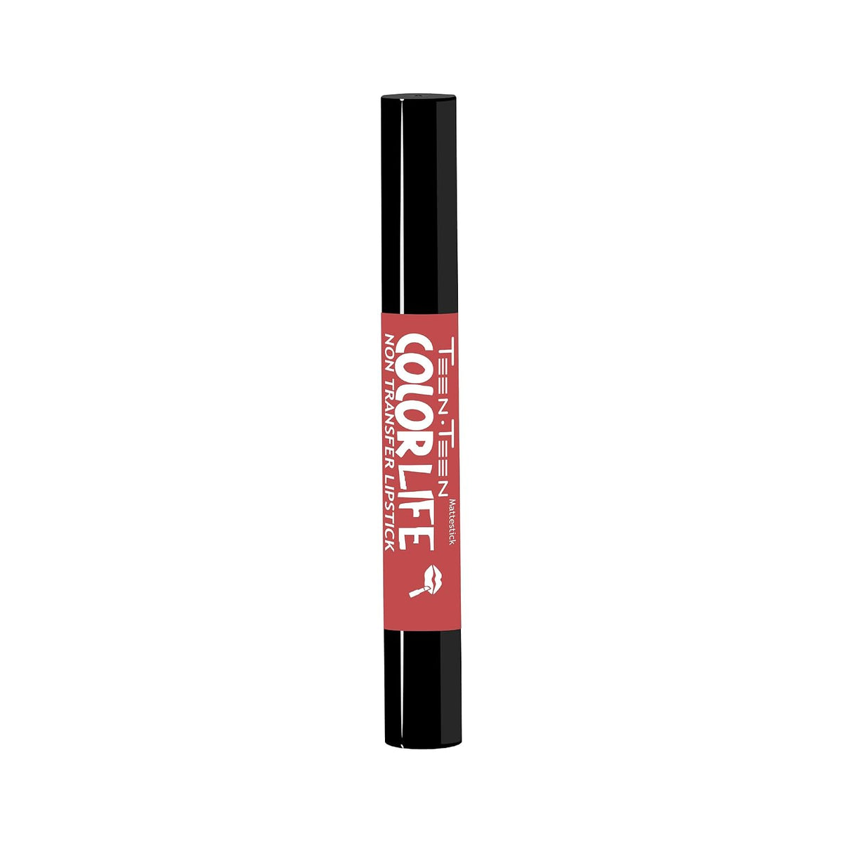 TEEN.TEEN Color Life Nontransfer Crayon Lipstick | Matte Finish with Built-in Primer | Waterproof & Long Lasting Lip Color | Smudge-Proof, Fade-Resistant Formul