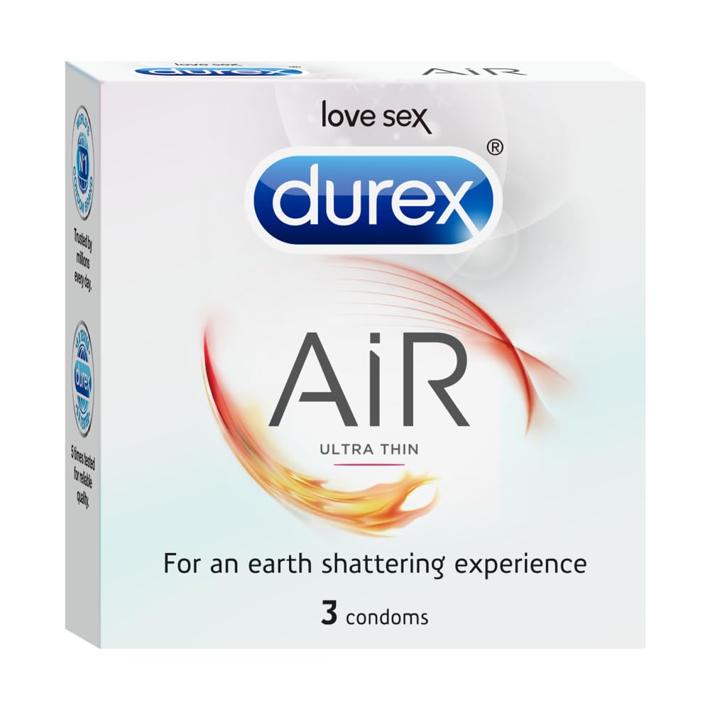 Durex Air Condoms for Men | Ultra Thin Condom,3s 3 count (Pack of 1)