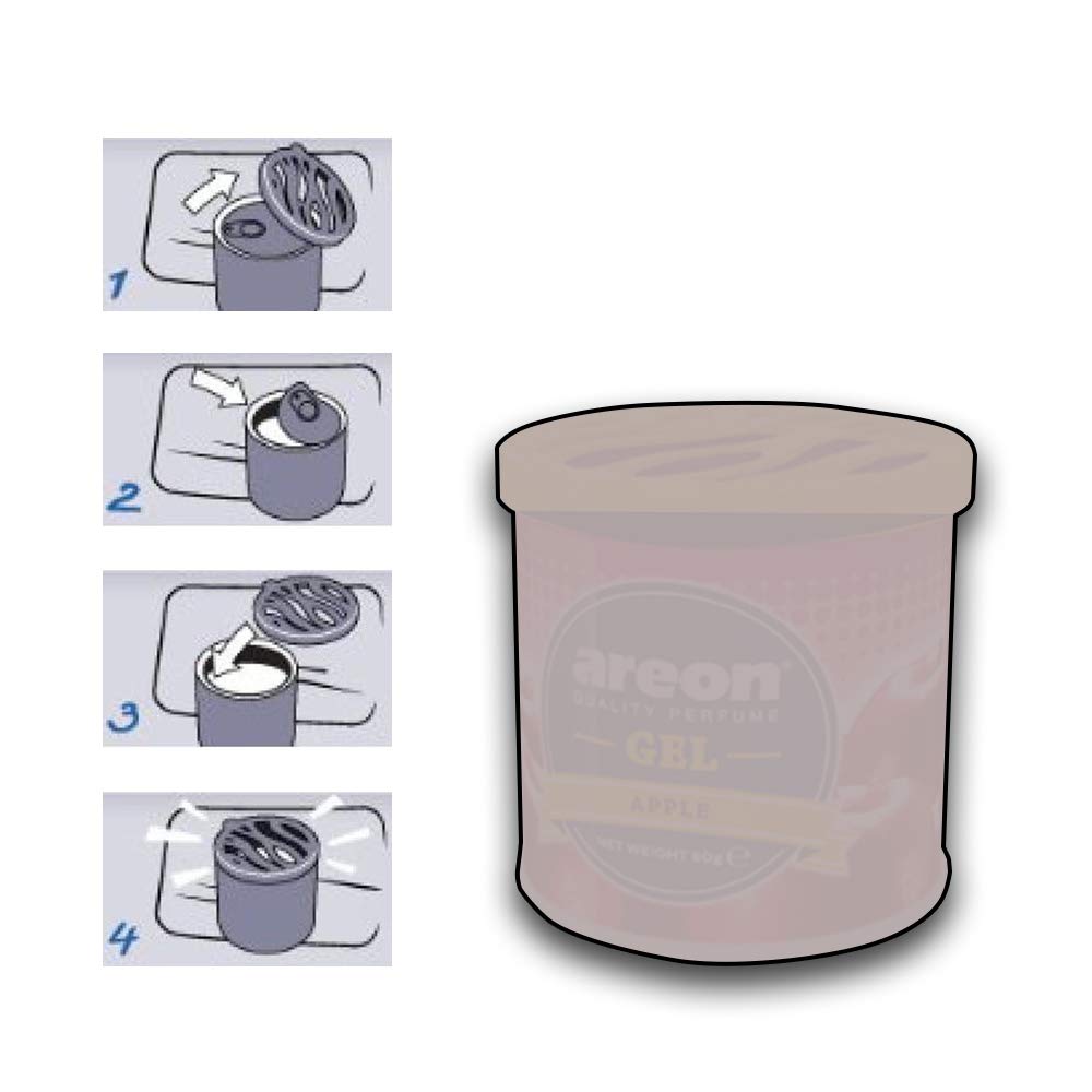 Areon Wish Gel Air Freshener for Car(80g) (GCK05) Wish 1 count (Pack of 1)
