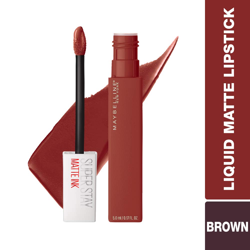 Maybelline New York Super Stay Matte Ink Liquid Lipstick, 70 Amazonian, 5g & New York Super Stay Matte Ink Liquid Lipstick, Seeker, 5g