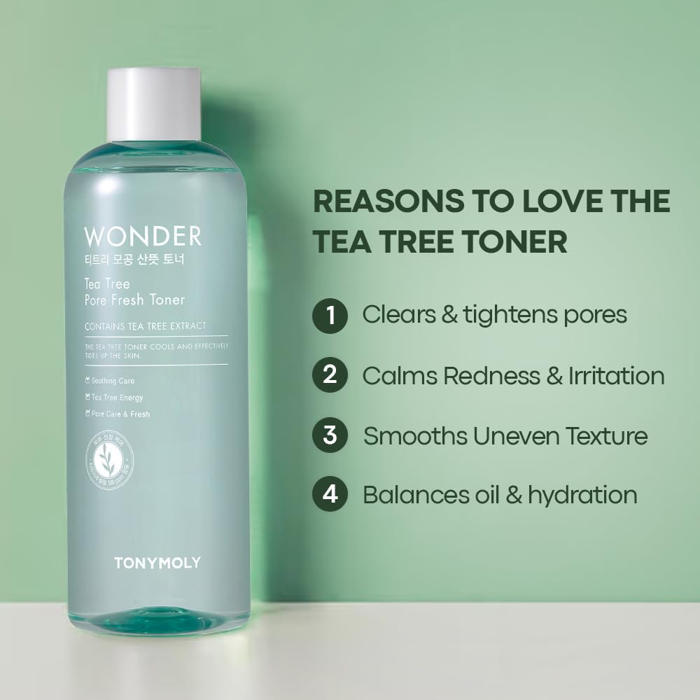 TONYMOLY Wonder Tea Tree Pore Fresh Toner, 1 Count
