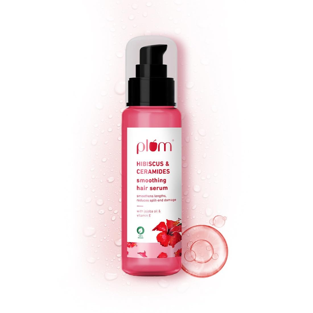 Plum - Hibiscus Hair Serum for Long Hair, with Ceramides (75mL)